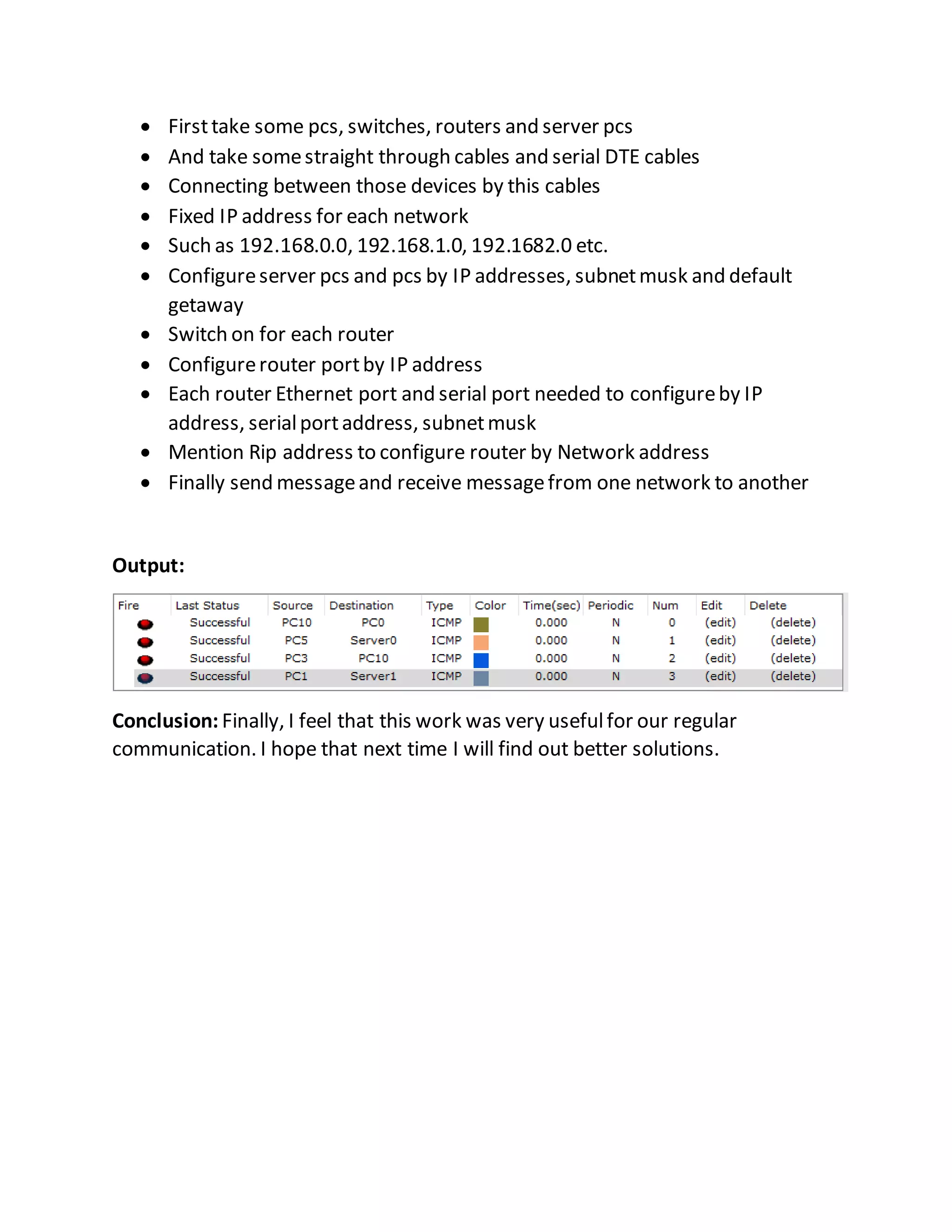 Networking assignment | PDF
