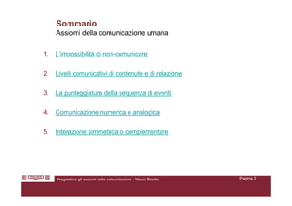 Assiomi Della Comunicazione Umana   marcobinotto V2