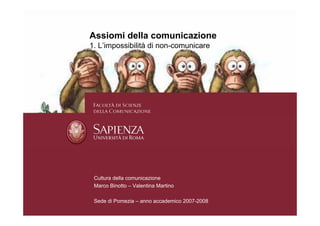 Assiomi Della Comunicazione Umana   marcobinotto V2