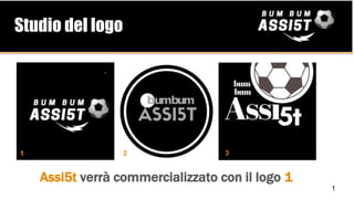 Studio del logo
11 2 3
Assi5t verrà commercializzato con il logo 1
1
 