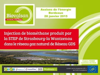 Assises de l’énergie
Bordeaux
28 janvier 2015
Frédéric PIERRE
Lyonnaise des Eaux
 