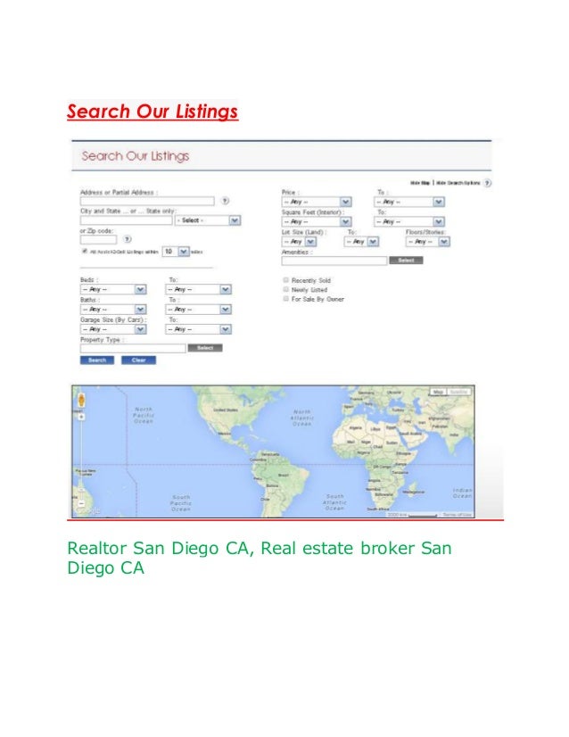Real Estate Company, Agent, Broker and Realtor San Diego CA - 웹