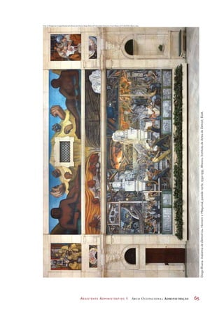 Assistente Administrativo 1 Arco Ocupacional Administração	 65
DiegoRivera.IndústriadeDetroit(ouHomemeMáquina),paredenorte,1932-1933.Afresco.InstitutodeArtesdeDetroit,EUA.
Foto: © Bridgeman Images/Keystone © Banco de Mexico Diego Rivera  Frida Kahlo Museums Trust, Mexico, D.F./AUTVIS, Brasil, 2015.
 