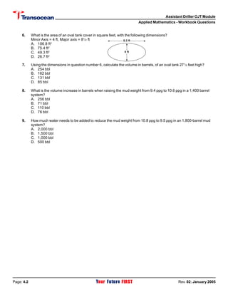 Assistant Driller Ojt Module Pdf
