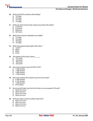 Assistant Driller Ojt Module Pdf