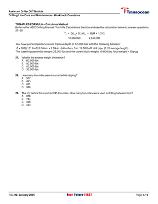 Assistant Driller Ojt Module Pdf