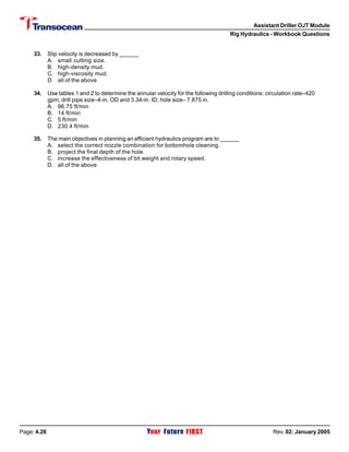 Assistant Driller Ojt Module Pdf