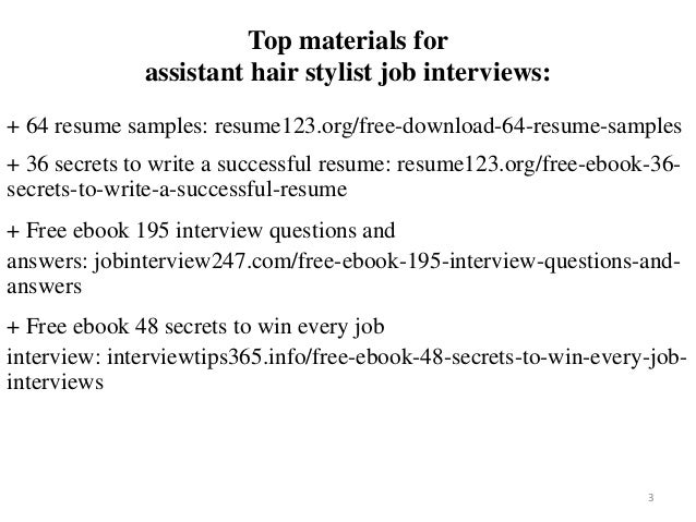 assistant hair stylist resume sample pdf ebook free download assistant hair stylist resumes