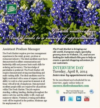 Assistant Produce Manager Job Openings Webster, TX
