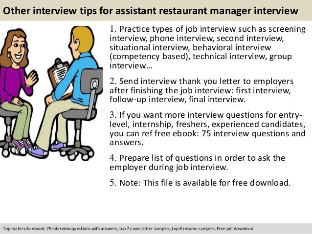 restaurant manager interview questions and answers