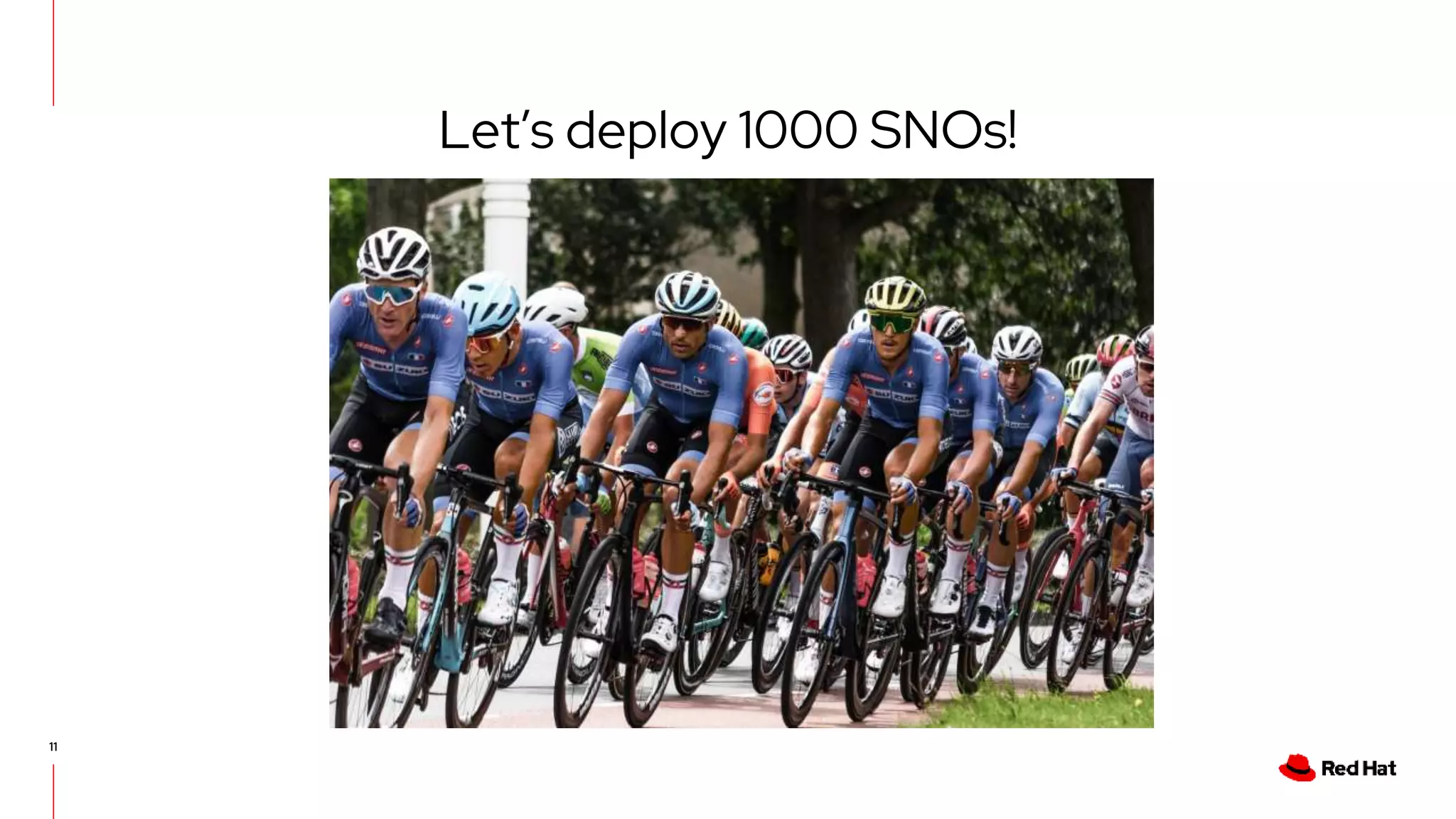 11
Let’s deploy 1000 SNOs!
 