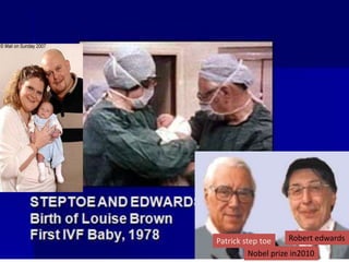 Patrick step toe Robert edwards 
Nobel prize in2010 
 