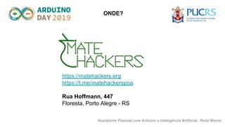 Assistente pessoal com Arduino Python e IA | PPT