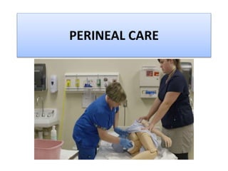 PERINEAL CARE
 
