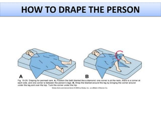 HOW TO DRAPE THE PERSON
 