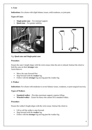 PRESENTATION ON Assisting client with ambulation.docx . | DOCX
