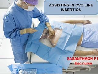 ASSISTING IN CVC LINE
INSERTION
 