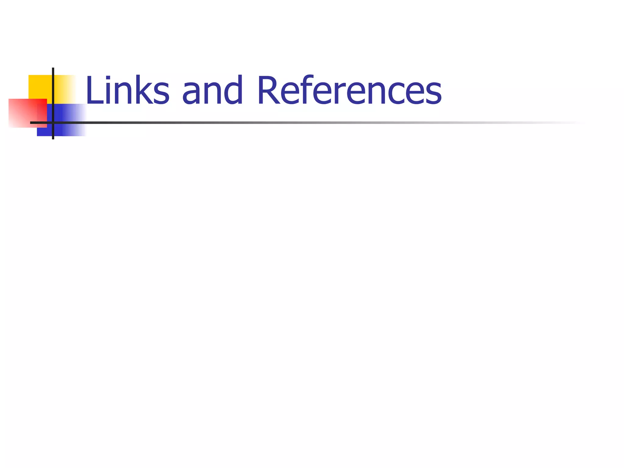 Links and References 
