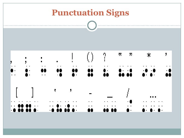 How to write a comma in braille image