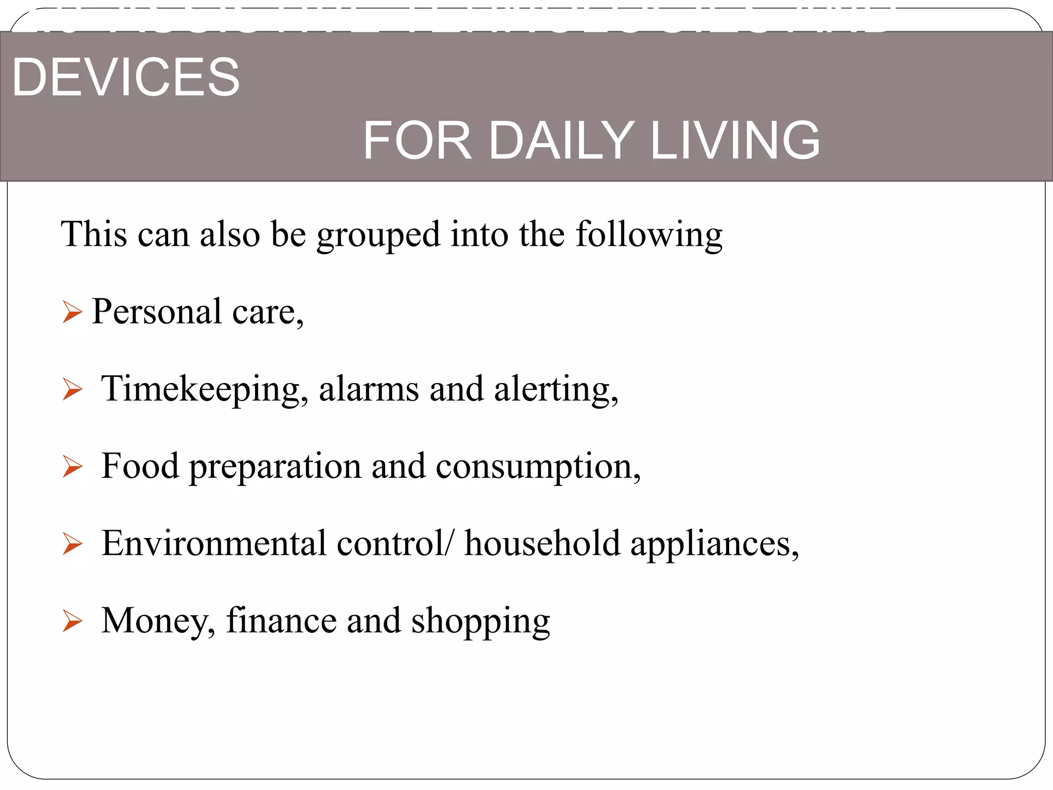 Assistive technologies and devices for visually impaired | PPTX