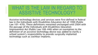 Assistive Technology | PPTX
