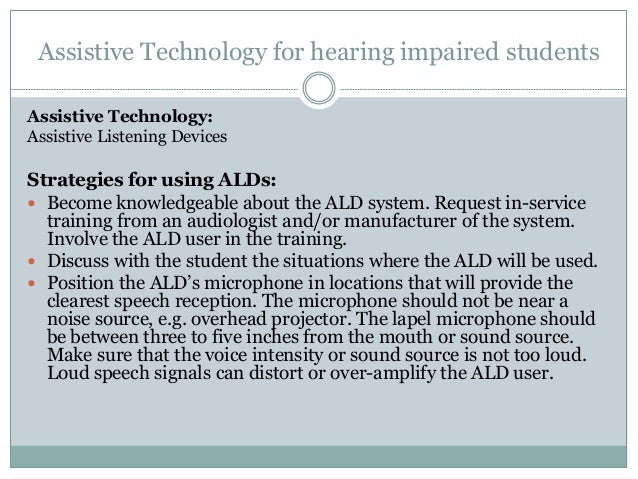 hearing impairment accommodations