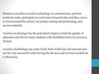 Assistive Technology | PPTX