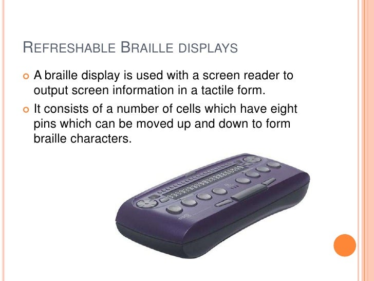 Assistive technology for students with visual impairments