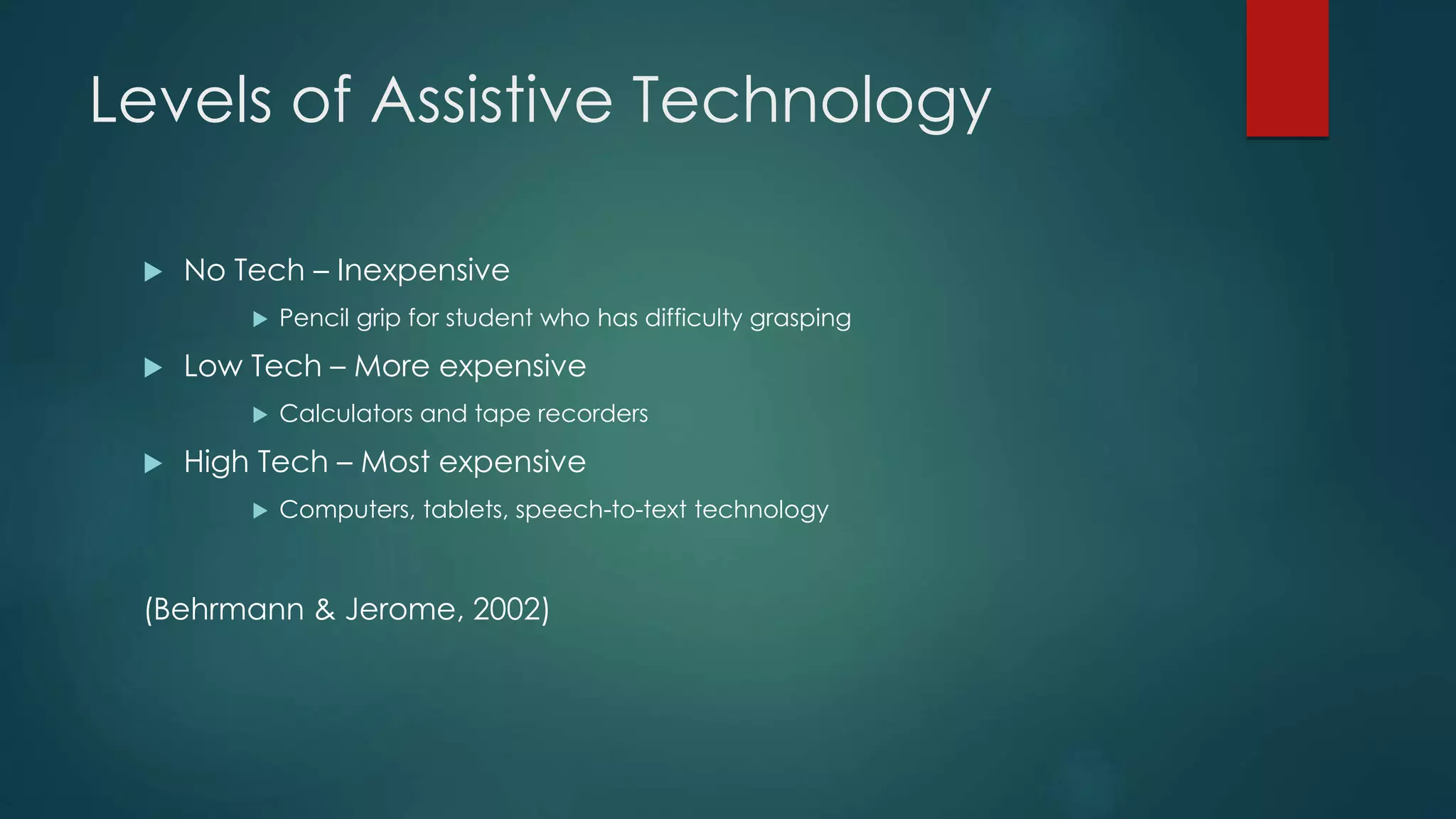 Assistive technology presentation | PPTX