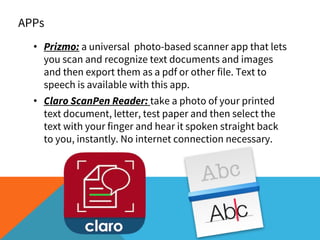 Assistive Technology in the Classroom | PDF
