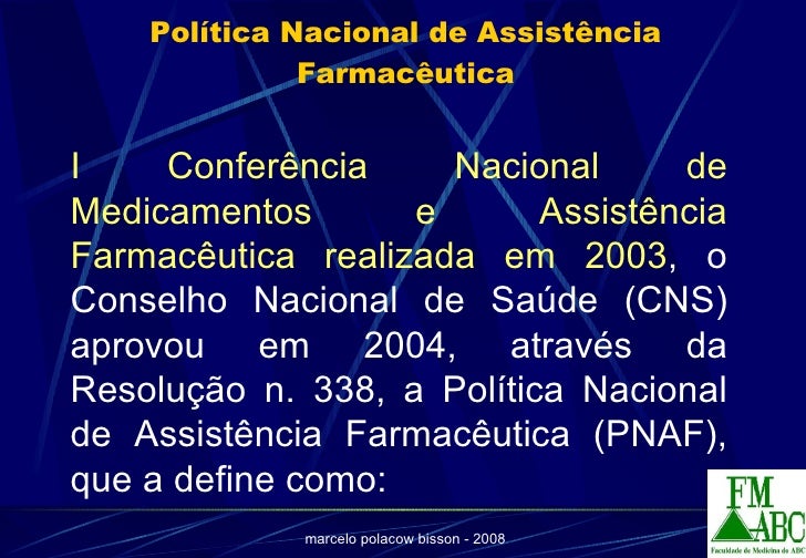 Assistência e Atenção Farmacêutica Histórico, Conceitos