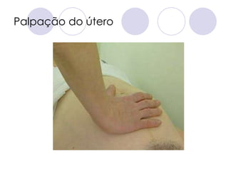 Palpação do útero
 