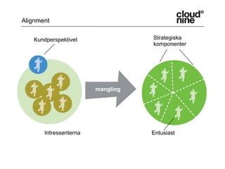 AlignmentStrategiska komponenterKundperspektivetmanglingIntressenternaEntusiast
