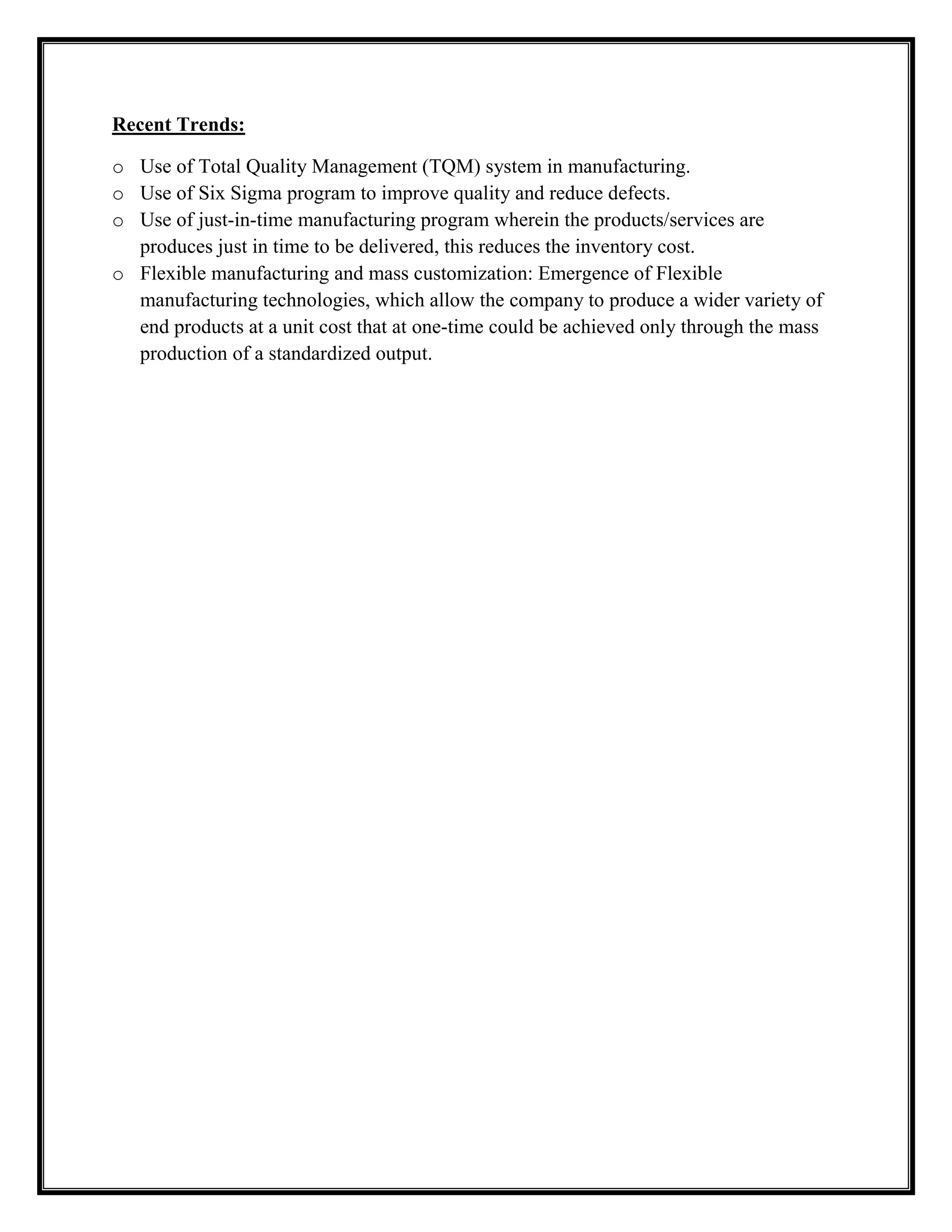 A network of several layer of suppliers located in various countries has emerged.