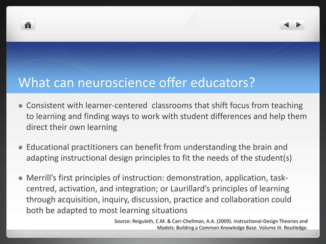 Neuroscience and Learning | PPTX | Brain and Nervous System Disorders ...