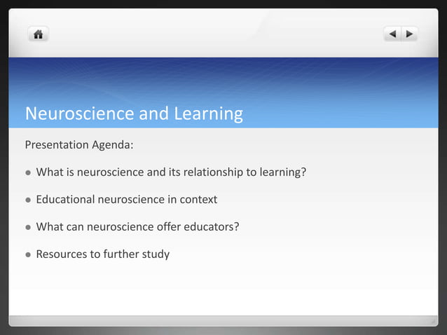 Neuroscience and Learning | PPTX | Brain and Nervous System Disorders ...