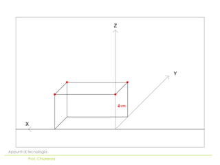 Z




                                    Y




                                4


         X




Appunti di tecnologia
          Prof. Chiarenza
 