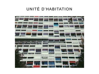 UNITÉ D’HABITATION
 