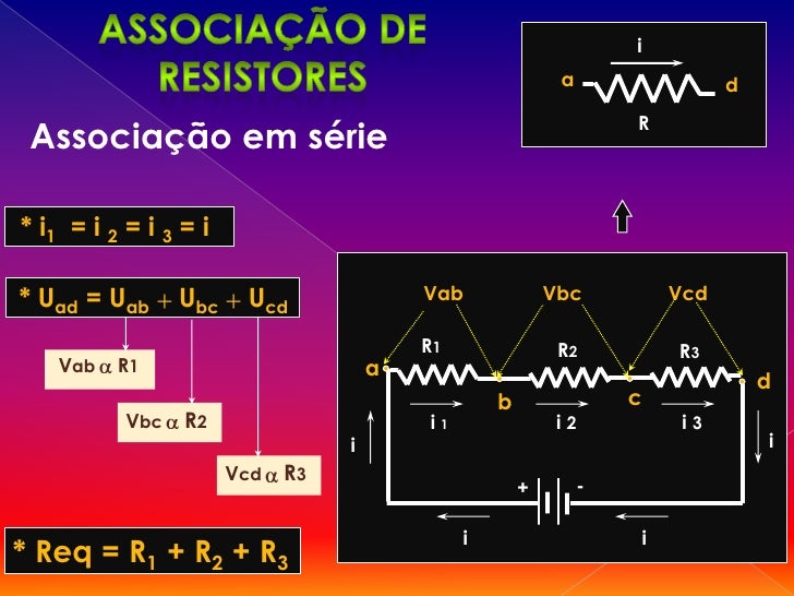 Com Relação A Associação De Resistores Em Serie