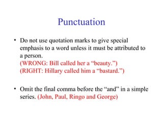 Basics of Associated Press style | PPT