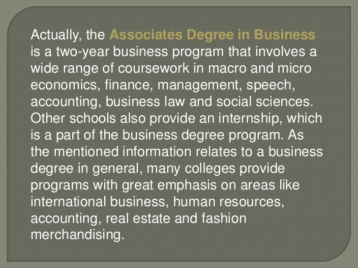 Associate Degree Accounting , Accounting Associate Degree- Program ...