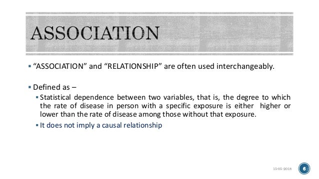 what does association and causation mean