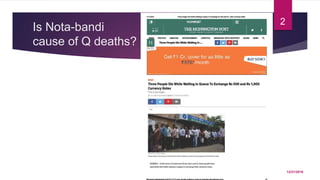 12/21/2016
2
Is Nota-bandi
cause of Q deaths?
 