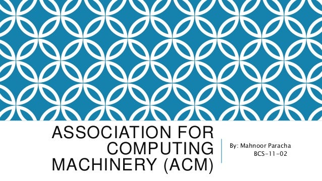 Images of Association for Computing Machinery - JapaneseClass.jp