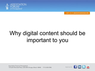 Why digital content should be important to you 