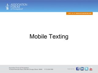 Mobile Texting 