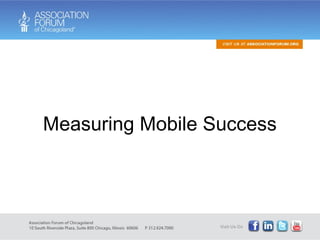 Measuring Mobile Success 