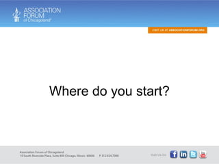 Where do you start? 
