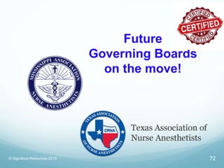Future
Governing Boards
on the move!
© Signature Resources 2015 72
 
