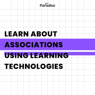 LEARN ABOUT
ASSOCIATIONS
USING LEARNING
TECHNOLOGIES
 